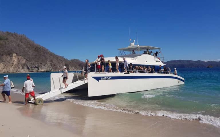 catamaran tour to tortuga island